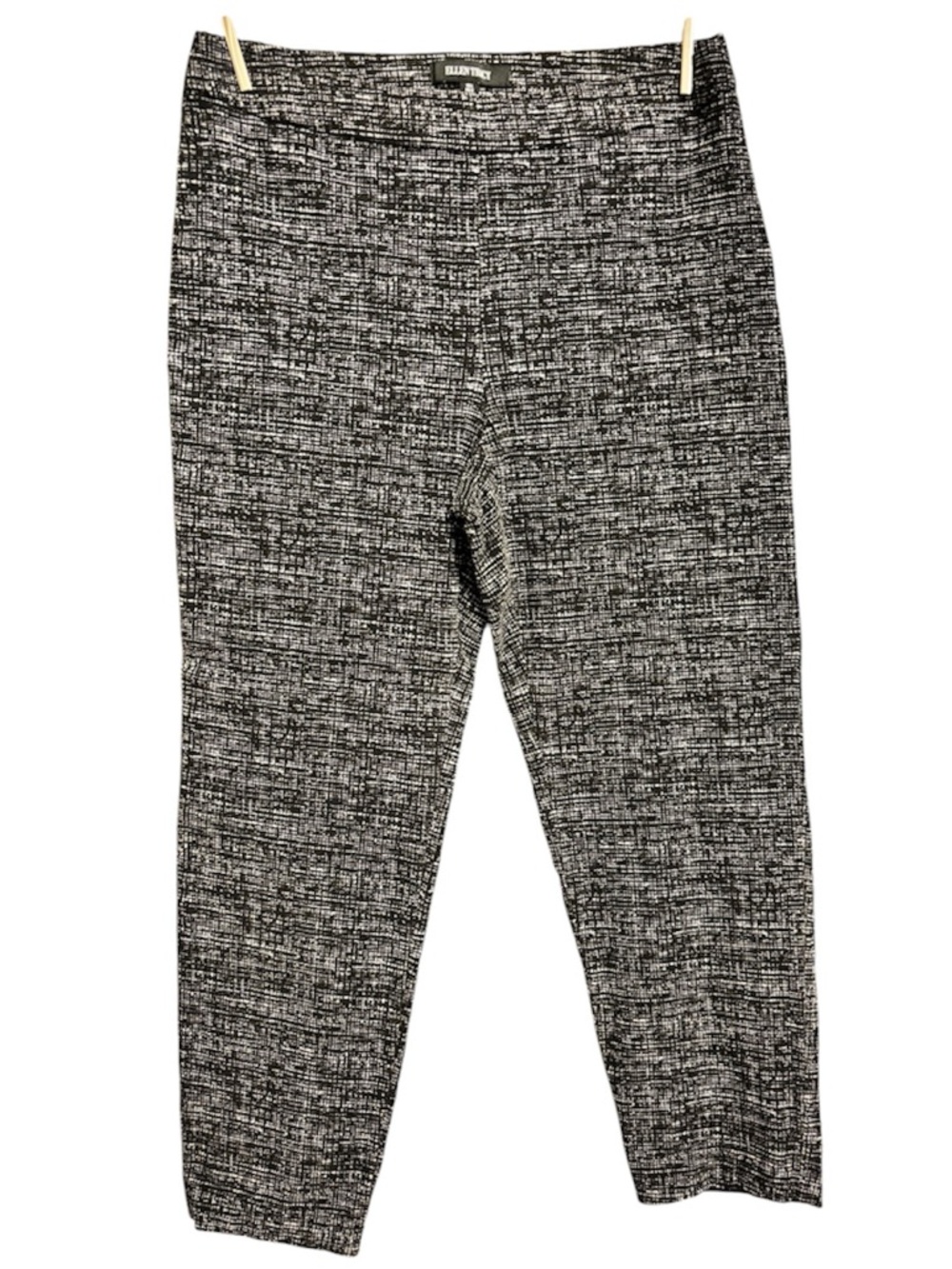 Ellen Tracy Girls' Black & White Textured Ponte Leggings